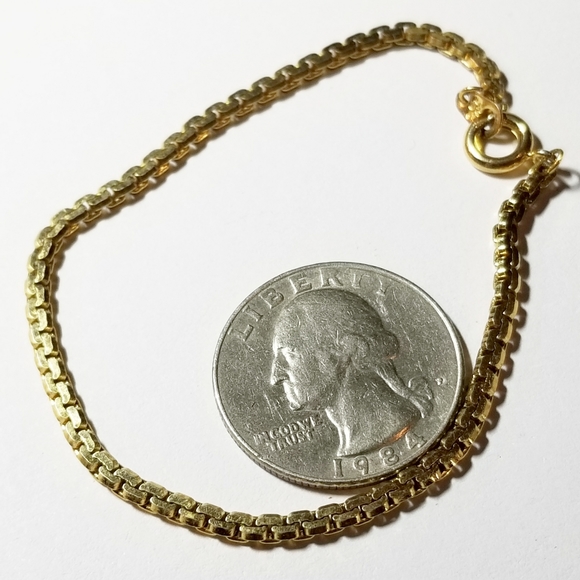 Relisted - Napier gold chain bracelet simple classic design minimalist - Picture 6 of 7